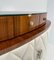 Italian Art Deco Style Leather and Wood Bar, 2000s, Image 13