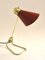 Lampada da tavolo Mid-Century regolabile in ottone di Jumo, Francia, anni '50, Immagine 3