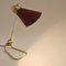 Mid-Century French Adjustable Brass Table or Desk Lamp from Jumo, 1950s, Image 7