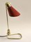 Lampada da tavolo Mid-Century regolabile in ottone di Jumo, Francia, anni '50, Immagine 6