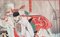 Artista giapponese, trittico, XIX secolo, xilografia, Immagine 3