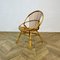 Vintage Rattan Beistellstuhl im Stil von Franco Albini, 1960er 3