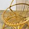 Vintage Rattan Beistellstuhl im Stil von Franco Albini, 1960er 2