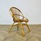 Vintage Rattan Beistellstuhl im Stil von Franco Albini, 1960er 1