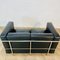 Vintage Black Lc2 2-Seater Sofa attributed to Le Corbusier, 1980s 11