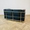 Schwarzes Lc2 2-Sitzer Sofa von Le Corbusier, 1980er 5