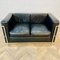 Vintage Black Lc2 2-Seater Sofa attributed to Le Corbusier, 1980s 12