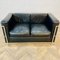 Vintage Black Lc2 2-Seater Sofa attributed to Le Corbusier, 1980s, Image 12