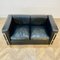 Vintage Black Lc2 2-Seater Sofa attributed to Le Corbusier, 1980s 7