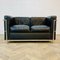 Vintage Black Lc2 2-Seater Sofa attributed to Le Corbusier, 1980s 3