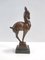 Figura decorativa de corzo vintage de cerámica cobrizada, Italia, años 30, Imagen 3