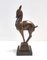 Vintage Coppered Ceramic Roe Deer Decorative Figurine, Italy, 1930s 1