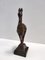 Vintage Coppered Ceramic Roe Deer Decorative Figurine, Italy, 1930s 4