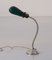 Italian Table Lamp with Light Green Glass Shade, 1950s 4