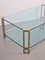 Regency Coffee Table T24 in Brass & Glass by Peter Ghyczy, 1970s 8