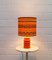 Mid-Century Orange Space Age Table Lamp 3