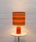 Mid-Century Space Age Tischlampe in Orange 3