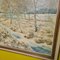 J. Kayser, Paesaggio invernale, anni '50, Olio su tela, con cornice, Immagine 5