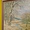 J. Kayser, Paesaggio invernale, anni '50, Olio su tela, con cornice, Immagine 3