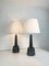 Danish Ceramic Table Lamps by Esben Klint for Le Klint, 1960, Set of 2 6