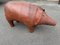 Großes Leder Schwein von Dimitri Omersa für Abercrombie & Fitch, 1960er 3