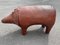 Großes Leder Schwein von Dimitri Omersa für Abercrombie & Fitch, 1960er 1
