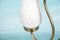 Lámpara colgante sueca de vidrio opalino, años 50, Imagen 7