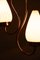 Lámpara colgante sueca de vidrio opalino, años 50, Imagen 4