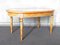 Vintage Italian Oval Coffee Table in Painted Wood, Perpetual Glass and Woven Wicker, 1960s, Image 11
