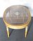 Vintage Italian Oval Coffee Table in Painted Wood, Perpetual Glass and Woven Wicker, 1960s, Image 22