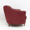 Mid-Century Modern Armlehnstühle aus Samt von Gio Ponti, 1950er, 2er Set 4