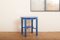 Tavolino Art Déco in legno dipinto di blu con portablocco, anni '40, Immagine 8
