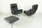 DS231 James Bond Highback Swivel Chairs and Ottoman by de Sede, Switzerland, 1960s, Set of 3 3