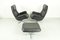DS231 James Bond Highback Swivel Chairs and Ottoman by de Sede, Switzerland, 1960s, Set of 3, Image 4