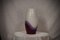 Vivarini La Formia Murano Art Glass Vase in Violet Red and White, 1980s 1