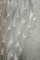 Lustre Mid-Century Rond en Verre de Murano Blanc Transparent 5