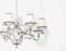 8 Lights Nickel Metal Chandelier by Maison Charles, 1960s 6