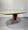 Mid-Century Table in Rosewood and Enamelled Metal Design, 1950s 1