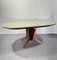 Table Mid-Century en Palissandre et Métal Emaillé, 1950s 1