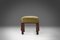 Art Deco Stool with Green Upholstery, France, 1930s, Image 3
