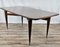 Rectangular Walnut Dining Table with Glass Top and Brass Decorations, 1940s 2