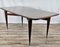 Rectangular Walnut Dining Table with Glass Top and Brass Decorations, 1940s, Image 2
