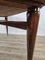 Rectangular Walnut Dining Table with Glass Top and Brass Decorations, 1940s 19