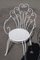 Garden Set in White Iron with Table and Armchairs, 1970s, Set of 5 9