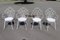 Garden Set in White Iron with Table and Armchairs, 1970s, Set of 5 8