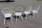 Set da giardino in ferro bianco con tavolo e poltrone, anni '70, set di 5, Immagine 17