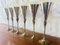 Copas de champán vintage de latón y plata. Juego de 6, Imagen 7