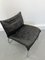 Mid-Century Scandinavian Black Patchwork Leather Lounge Chair from Ikea, 1980s 7