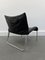 Mid-Century Scandinavian Black Patchwork Leather Lounge Chair from Ikea, 1980s, Image 5
