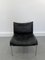 Fauteuil Mid-Century Scandinave en Cuir Patchwork Noir de Ikea, 1980s 8